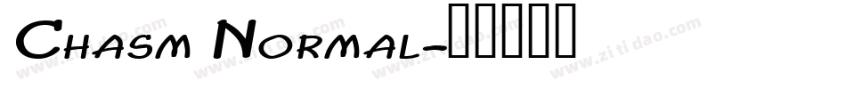 Chasm Normal字体转换